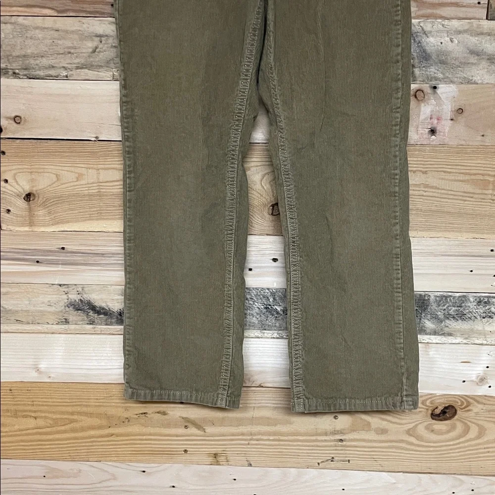 Old Navy size 10 Dark Khaki Color Soft Corduroy Straight Pants with Pockets
